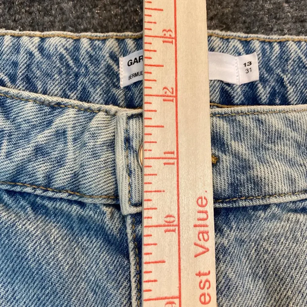 Brand New Garage Denim Women's Size 13/31 Bermuda Denim Jean Niko Blue - Picture 6 of 6